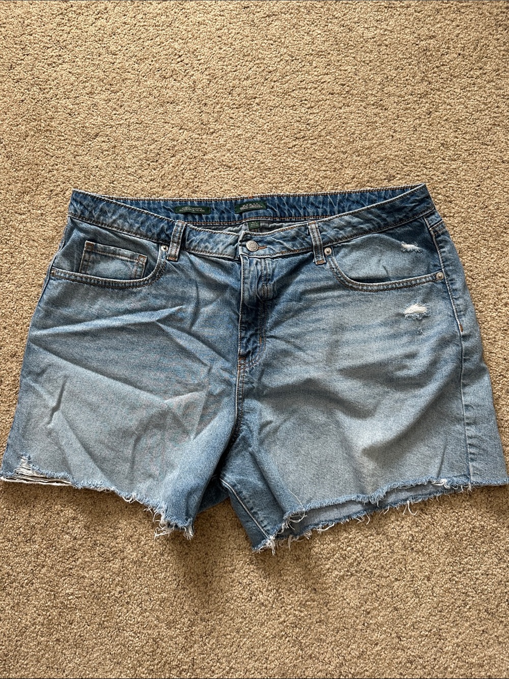 wild fable Light Blue Distressed Denim Cutoff Shorts
